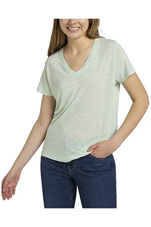 Lee Damen V Neck Tee Shirt, , XL Große Größen EU