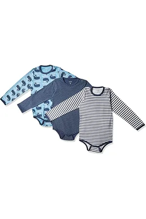 CARE LABEL Baby Body Langarm aus 100% Baumwolle (3er Pack)