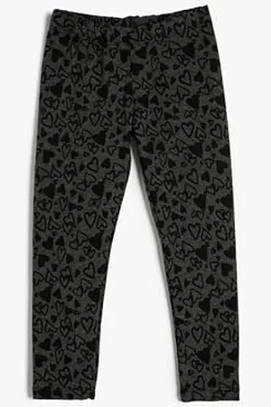 Koton Girls Flare Leggings Gleamy Star Printed Elastic Waist