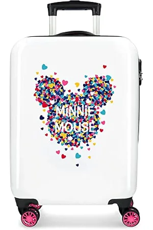 Disney Minnie Magic Cabin Luggage Pink 38x55x20 cm Starres ABS seitliches Zahlenschloss 33L 2,8kgs 4 Doppelräder Handgepäck