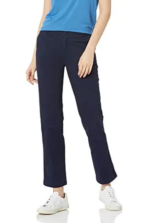 Amazon Damen Schmal geschnittene Chinohose aus Stretch-Twill mit geradem Bein, , 48