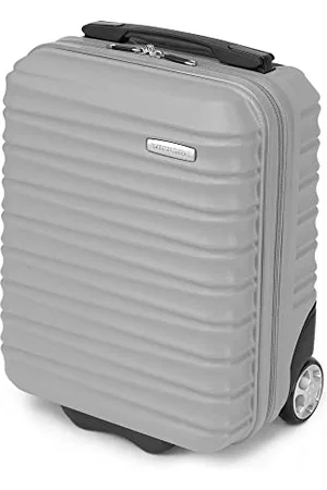 Wittchen Reisekoffer Kleinkoffer Kabinengepäck Handgepäck Rollkoffer Hartschale aus ABS mit 2 Standard-Rollen Reißverschluss Teleskopgriff Groove Line Kleinkoffer XXS