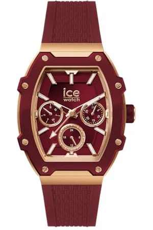 Ice-Watch Ice Watch - Ice boliday Peach Cherry Alu - Rote Damenuhr aus Aluminium mit Silikonarmband - 023803 (Small)