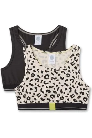 Sanetta Mädchen-Bustier (Doppelpack) Off-White | Bequemes und angenehmes Bustier für Mädchen aus Baumwoll-Mix. Inhalt: 2er Set Mädchen Bustier 164