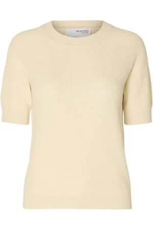 SELECTED SLFELINNA New SS Knit TOP NOOS