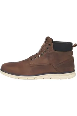 JACK & JONES Herren JFWTUBAR Leather STS Chukka Boots, Braun , 41 EU