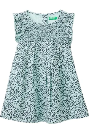Benetton Mädchen und Mädchen 4hmhgv01o Kleid, , 2 Jahre