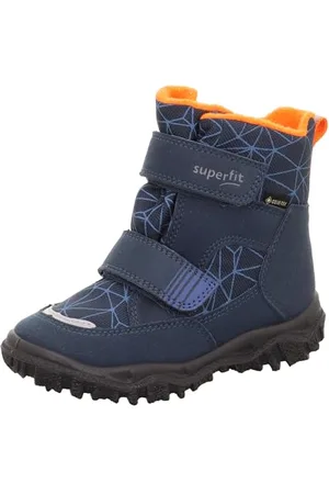 Superfit Jungen HUSKY warm gefütterte Gore-Tex Schneestiefel, BLAU/ORANGE 8030, 28 EU