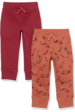 Amazon Jungen Fleece-Jogginghose - Auslauffarben, 2er-Pack, , 2 Jahre