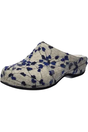 Berkemann Damen Donata Hausschuh, blau/altweiß/Tupfen, 40 2/3 EU