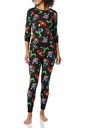Amazon Disney | Marvel | Star Wars Damen Eng anliegende Baumwoll-Schlafanzüge, , XS