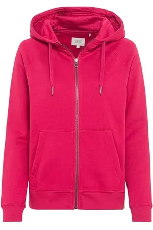 Camel Active Damen Sweatjacke mit Kapuze aus Reiner Baumwolle Womenswear-XXL