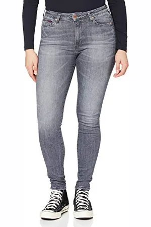 Tommy Hilfiger Damen SYLVIA HR SPR SKNY ANKLE MNGRST Hose, , W28/L34