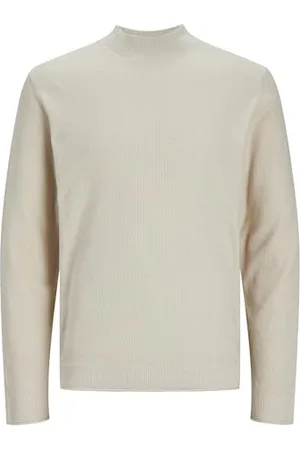JACK & JONES Male Strickpullover mit Rundhals Einfarbig Strickpullover mit Rundhals