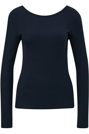QS by s.Oliver Langarmshirt mit Rippstruktur