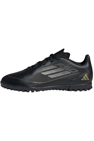 adidas F50 Club Football Boots Turf Fußballschuhe, Core Black/Iron Metallic/Gold, 33 EU