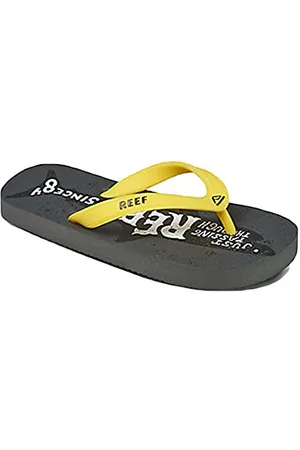 Reef Grom Switchfoot, Jungen Sandalen, Mehrfarbig (Grey/Yellow Shark), 23/24 EU