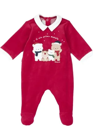 chicco Tutine - Natale, Baby - Unisex, Rot (7), 3M, Entworfen in Italien