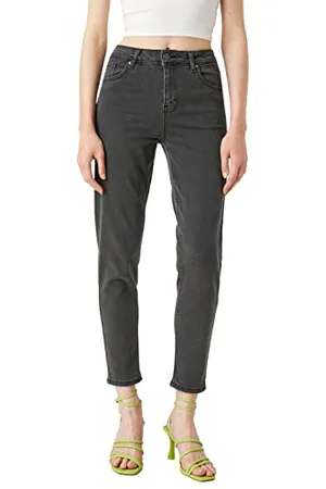 Koton Damen Relax Fit Slim Leg Mom Jean Pants, , 31 EU