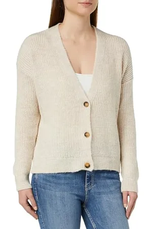 DeFacto Damen Cardigan - Stilvolle Modische Damen Strickjacke Regular Fit V Neck