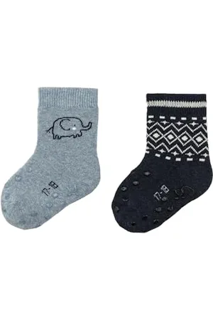Sterntaler Jungen ABS Krabbelsocken DP Elefant, , 18