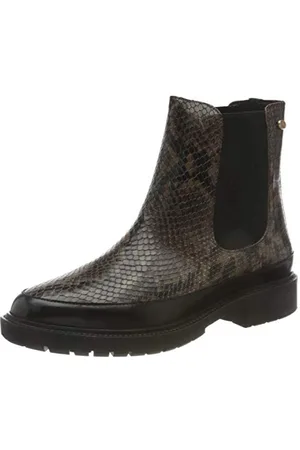 Fred de la Bretoniere Damen FRS0717 Chelsea Ankle Boot 3 cm Croco Printed Leather, Brown, 41 EU