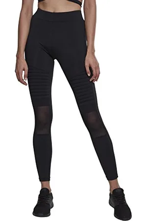 Urban classics Damen Ladies Tech Mesh Biker Leggings, , 38 (Herstellergröße: M)