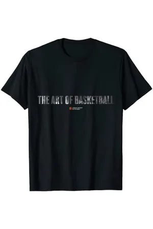 Euroleague The Art of Basketball 2.1 Herren Basketball-T-Shirt S Klassisch, Kurzarm, Pull-On