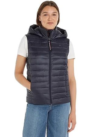 Tommy Hilfiger Damen Weste Logo Steppweste, , S
