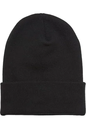 Flexfit Unisex 1501OC-Heavyweight Organic Long Beanie-Mütze, Black, one Size
