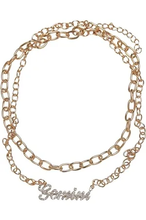 Urban classics Unisex Halskette Diamond Zodiac Golden Necklace, Farbe , Größe one size