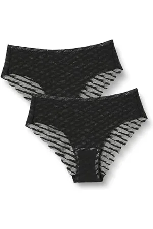 Sloggi Damen Zero Lacy H Hipster 2P, Black, S