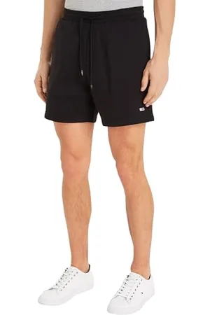 Tommy Hilfiger Herren Sweatshorts Beach Fleece Kurz, (Black), S