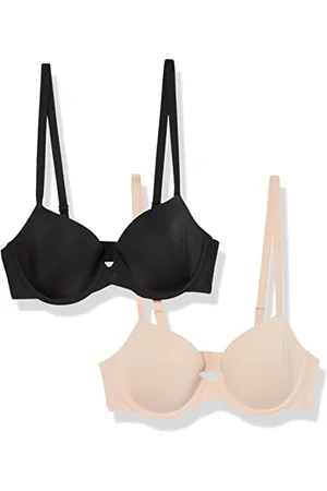 Amazon Damen Halbschalen Mikrofaser-BH Mit Verstellbaren Trägern - Auslauffarben, 2er-Pack, , 80C