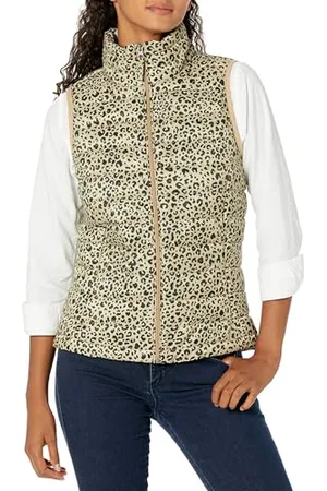 Amazon Damen Leichte, Wasserbeständige Pufferweste, Verstaubar, , XS