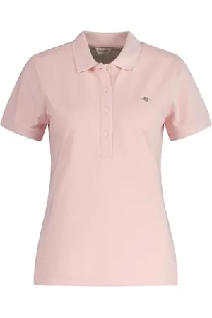 GANT Damen Slim Sheild Cap Sleeve Pique Polo, , Medium