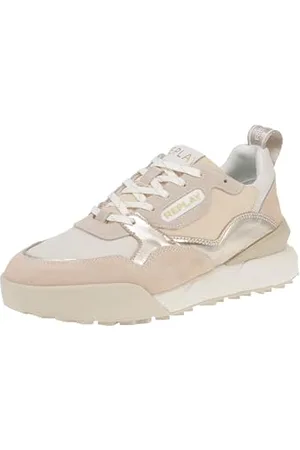 Replay Damen Sneaker mit Schnürung, Mehrfarbig (Ecru Platin 3377), 35