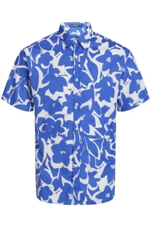 JACK&JONES JUNIOR Jungen JORJOSHUA Aruba AOP Shirt SS JNR Kurzarmhemd, , 128 cm
