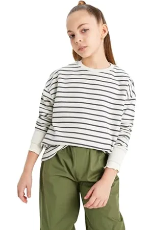 DeFacto Mädchen Sweatshirt - Gemütliche Fleecepullover und Pullover für Kinder - Pullover und Sweatshirts für Mädchen