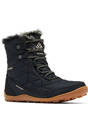 Columbia Damen Minx Shorty Iii Wide Schneestiefel, Schwarz, Khaki II, 38 EU Weit