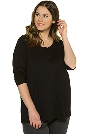 Ulla Popken Damen Basic Shirt Bluse, , 42-44 EU