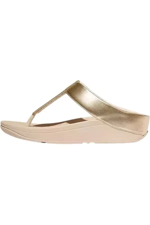 FitFlop Damen Fino Glitterdust Metallic Toe-Post Sandale, , 40 EU