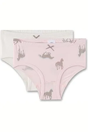 Sanetta Mädchen 336497 Doppelpack Hipslip, , 128 EU