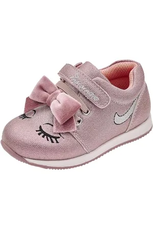 chicco Mädchensneaker mit Klettverschluss und Elastischen Schnürsenkeln, Bequem, Flexibel und Atmungsaktiv, Perfekt für Frühling und Herbst, Kinderschuhe, Entworfen in Italien