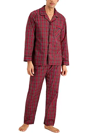 Hanes Herren-Pyjama-Set aus gewebtem einfarbigem Gewebe, , Small