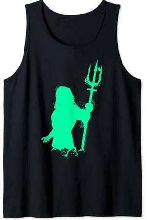AQUAMAN Aqua Silhouette Tank Top