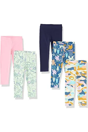 Amazon Mädchen Leggings - Auslauffarben, 5er-Pack, , 11-12 Jahre