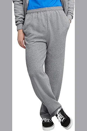 Hanes Herren, EcoSmart Fleece Sweats for Men, Open Bottom Sweatpants, 30.5" Trainingshose, , Groß