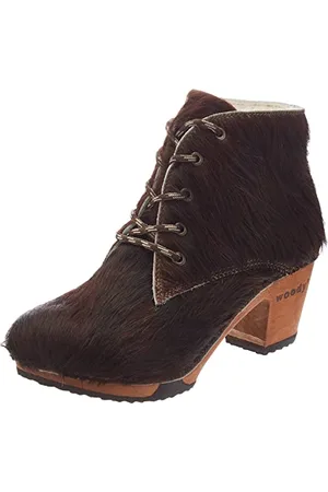 Woody Damen Betty Stiefelette, Fell Natur, 36 EU
