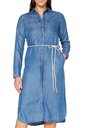 Lee Damen Long Dress Lässiges Abendkleid, , XS